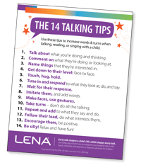 Talking Tips postcard